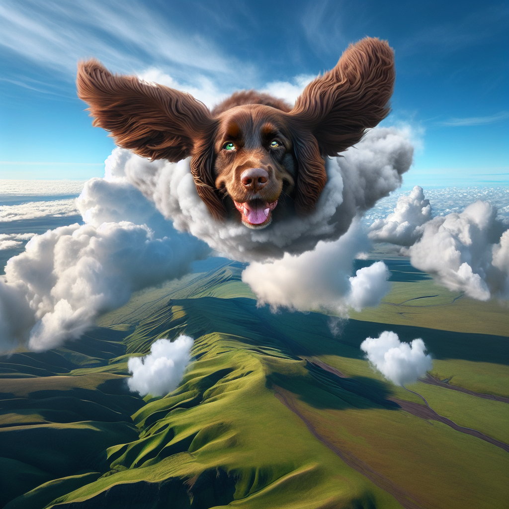Cloud-Soaring Dog